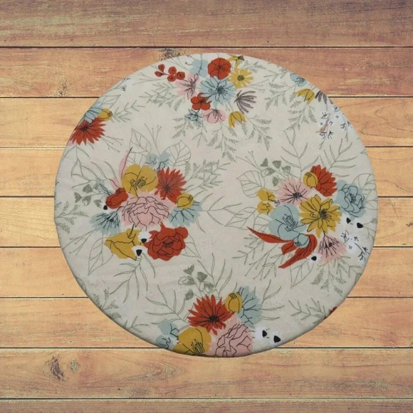 Kitchenaid Bowl Cover, Reversible Chickens and Floral - Picture 2 of 6